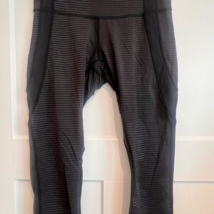 Lululemon Black Striped Leggings